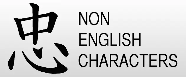 non-english-characters