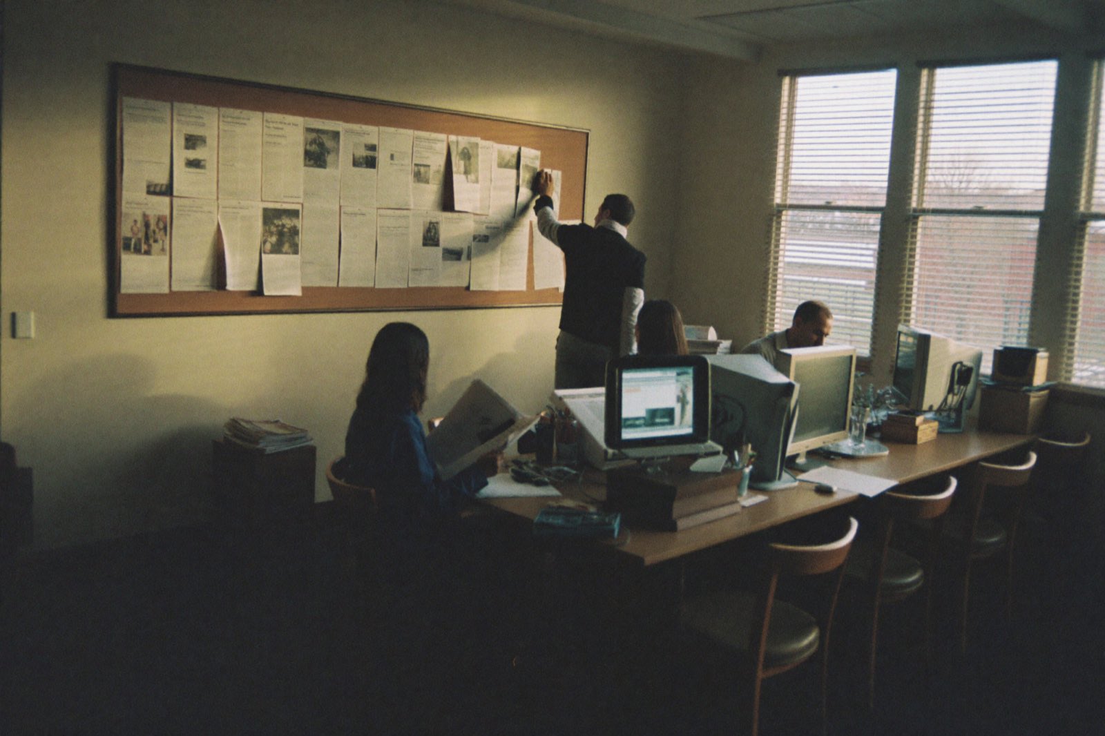 The newsroom in late afternoon light